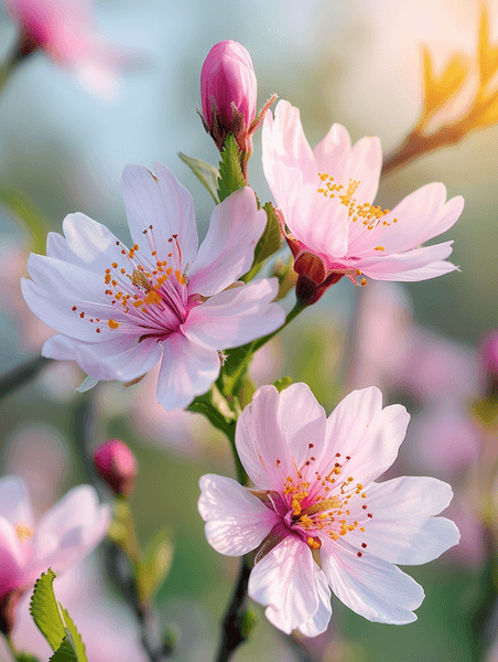 创意春天摄影图植物樱花花朵高清图片
