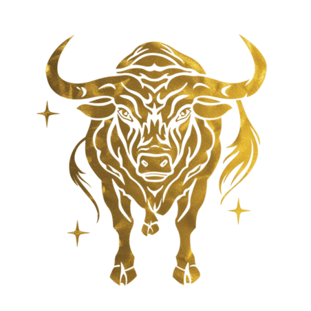 创意十二生肖金箔材质牛免抠元素金色剪纸动物