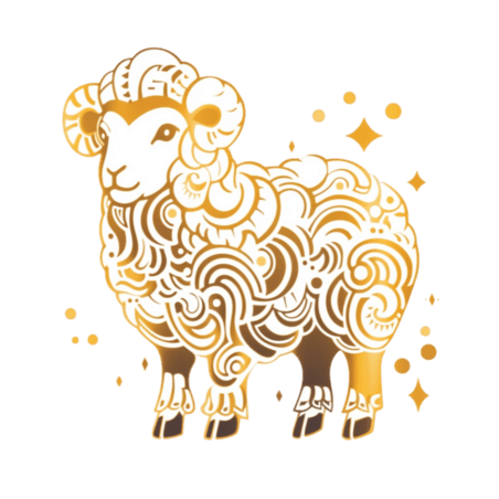 创意金色剪纸风动物十二生肖金箔素材羊