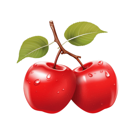 创意艺术红苹果元素免抠图案