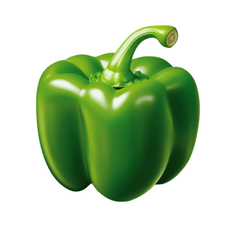 创意简洁新鲜青椒蔬菜农作物元素免抠图案