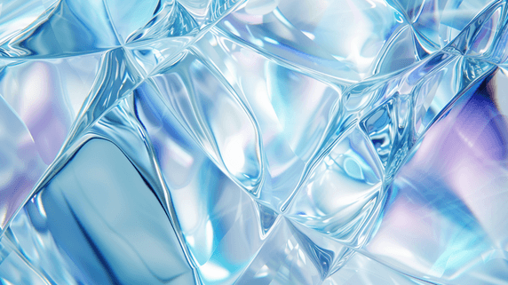 创意彩色流光流色透明的抽象玻璃简约背景图3