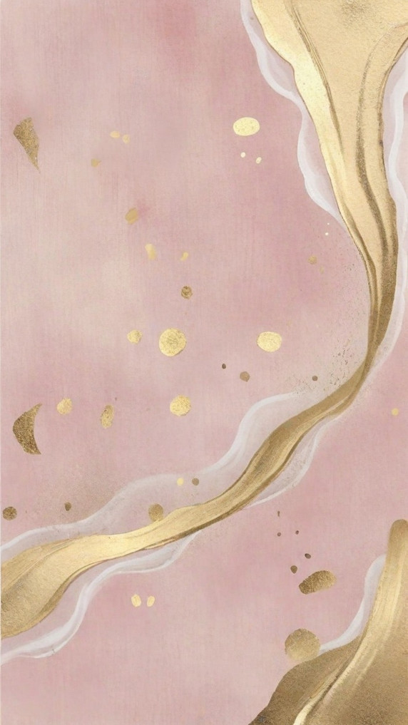 创意女神节妇女节粉金鎏金粉色抽象质感背景