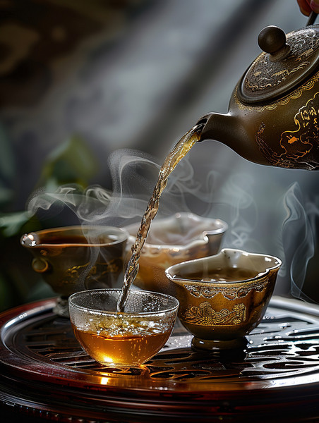 餐饮中式茶道创意功夫茶茶艺产品拍摄照片