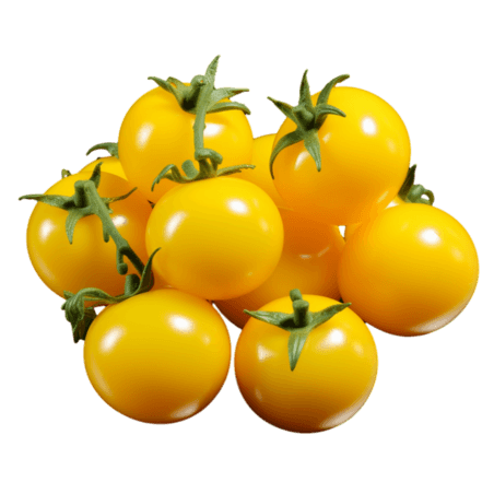 创意建模新鲜小番茄水果元素免抠图案