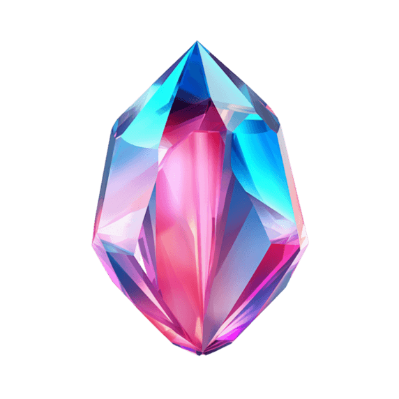 创意3d缤纷钻石元素免抠图案