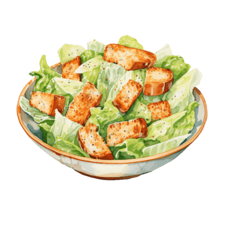 蔬菜沙拉美味菜肴元素免抠图案