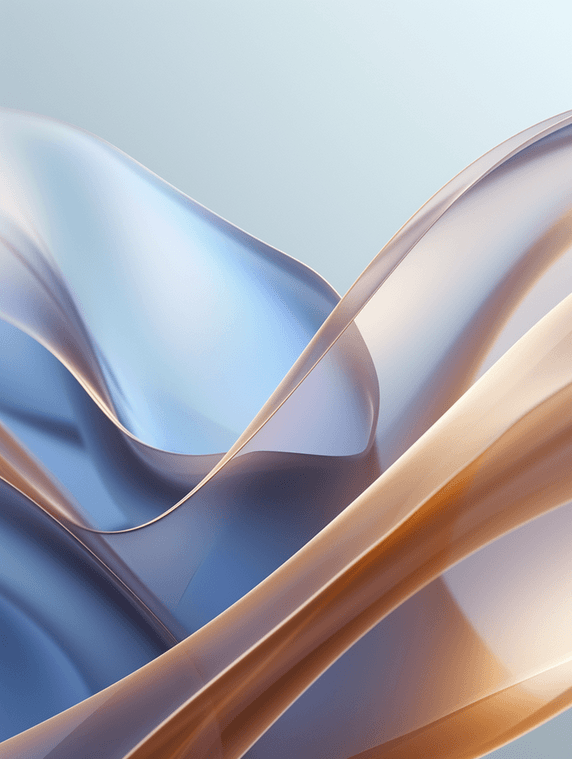 创意蓝色大气商务企业抽象丝绸彩色渐变线条图形纹理质感的背景14
