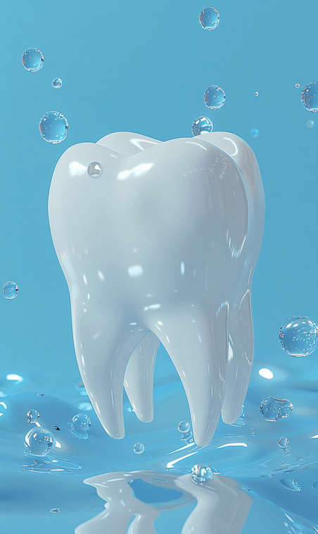 创意牙科医疗健康疾病立体健康的白色牙齿10