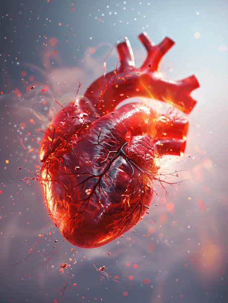 创意健康心脏模型保险医疗心血管系统