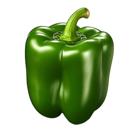 创意ai蔬菜农作物艺术新鲜青椒元素免抠图案
