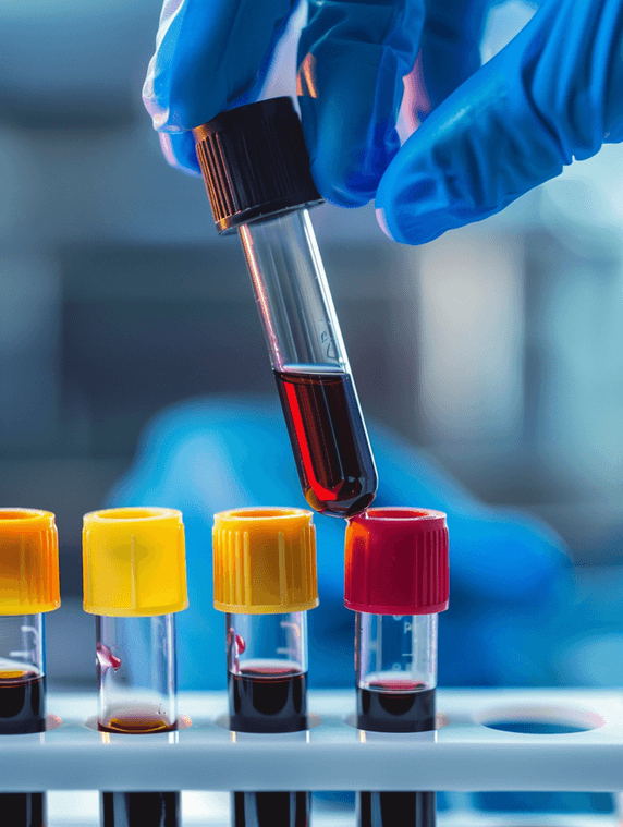 创意医院医疗检查检测医疗实验试管研究生物化学血液检测