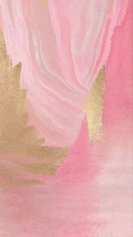 创意女神节妇女节粉金抽象质感鎏金粉色背景