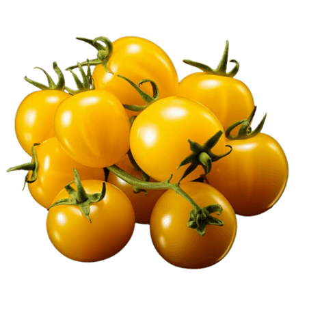 创意质感新鲜水果小番茄元素免抠图案