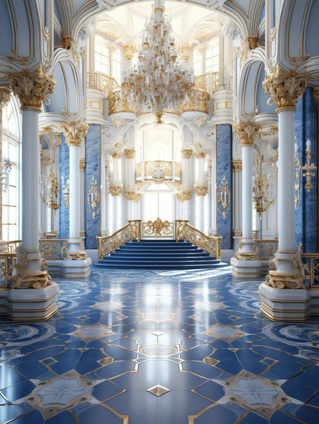 创意华丽欧式宫殿内部室内装修殿堂