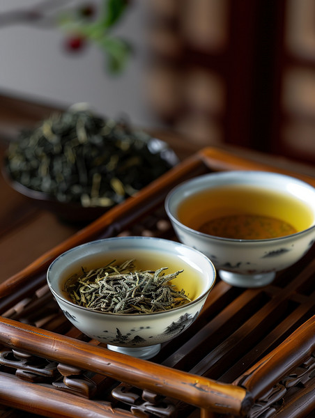 创意功夫茶茶艺茶道中式品茶春茶高清摄影图