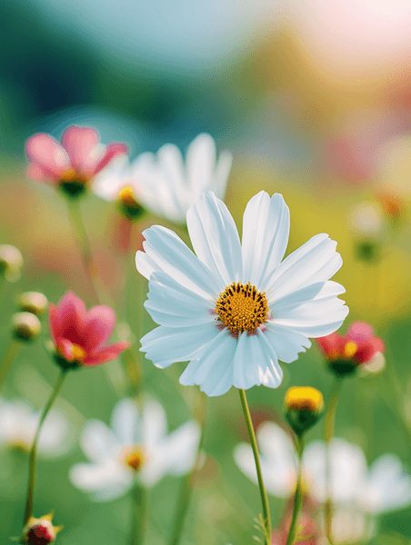 创意春天摄影图植物雏菊花朵高清图片