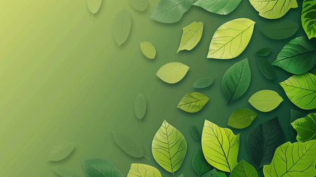 创意绿色树叶叶片纹理质感的背景12