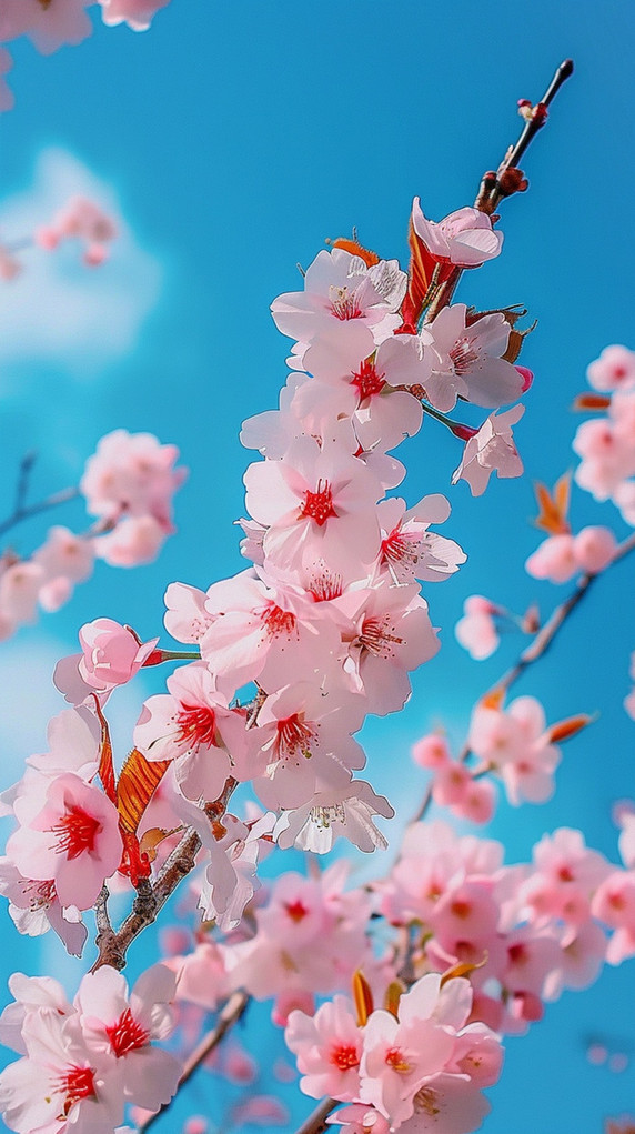 创意粉色樱花摄影图写真照片植物花卉