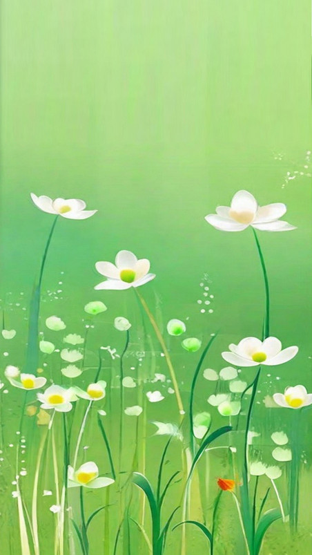 创意绿色清新春天清明节风景草坪草地抽象