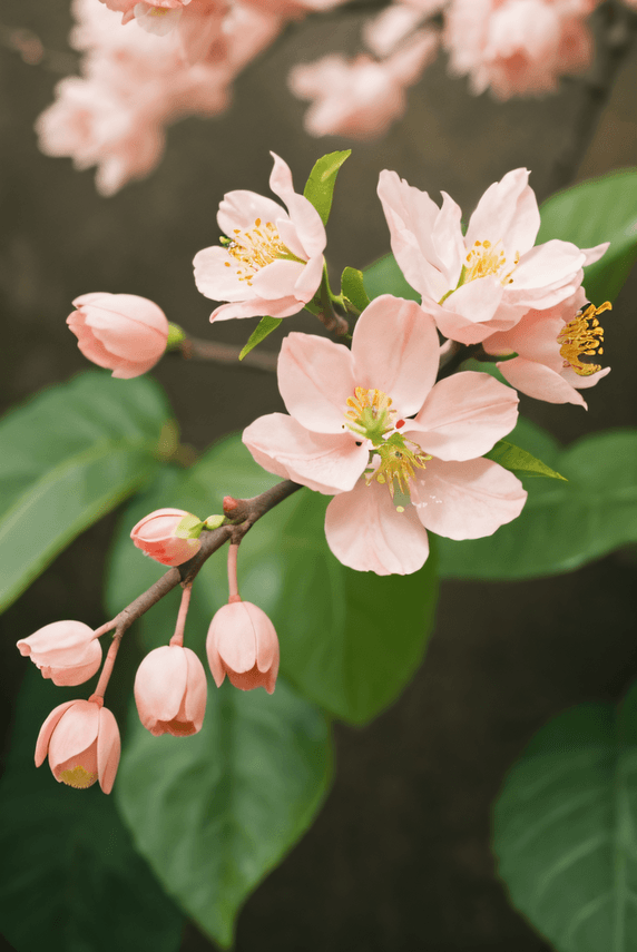 创意春天植物桃树上的桃花摄影配图7