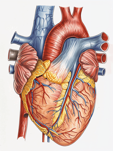 创意医疗健康人体器官心脏急性心肌梗死医疗照片示意图