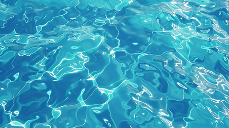 创意手绘水面波浪大海海面微光粼粼清澈水池的背景7