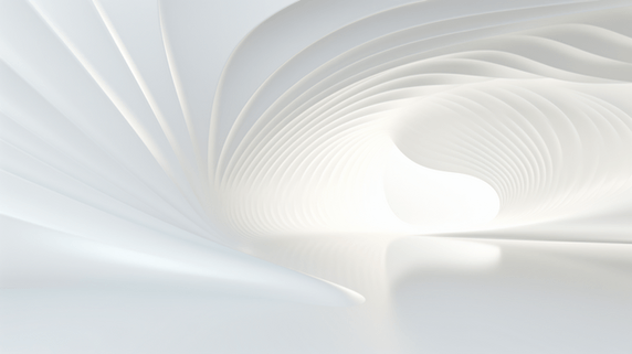 创意抽象白色大气企业科技商务空间背景3D渲染设计