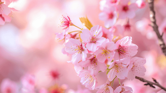 创意春天植物花卉美丽的樱花园摄影11