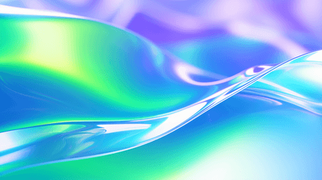 大气企业科技商务渐变蓝色C4D动态水波纹理混流体液体抽象背景19