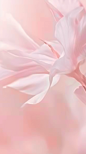 创意医美浅粉银白珠光色柔和清透质感大气美业商务简约粉色花朵背景