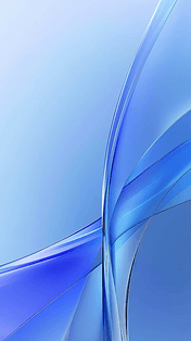 创意蓝色3D渲染流动变幻的大气商务美业科技流体清透玻璃色彩背景