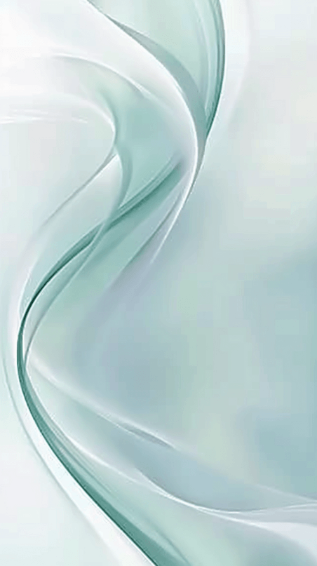 大气渐变美业丝绸绿色医美淡绿银白珠光色柔和清透流动纹理背景