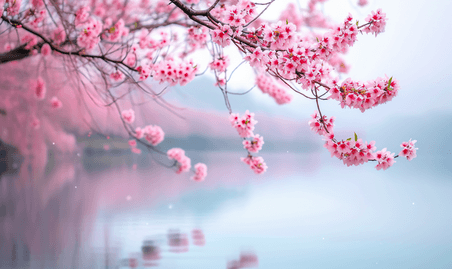 创意美丽的西湖樱花春天植物花卉摄影4