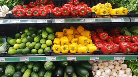 创意超市货架各式蔬菜18