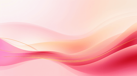 创意大气企业科技商务粉色美业优雅的金色曲线抽象背景。