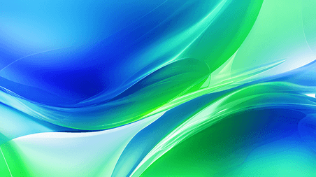 创意C4D动态水波大气企业科技商务渐变绿色蓝色流体液体抽象背景22