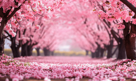 创意美丽的樱花园摄影3春天植物花卉公园