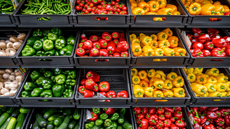 创意超市货架各式蔬菜生鲜19