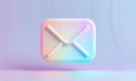 创意极简彩色邮箱图标信封icon简约6