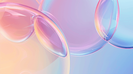 创意彩色线条纹理流光流面艺术抽象商务的酸性玻璃气泡背景
