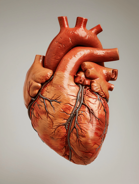 创意心脏剖视图后下方医疗健康心血管照片