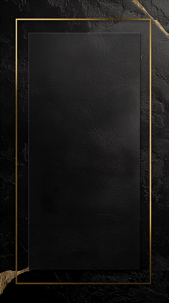 商务高级简约黑色金色边框邀请函黑金卡片纹理背景8
