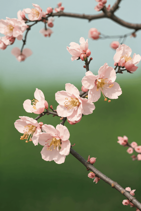 创意春天植物桃树上的桃花摄影配图8