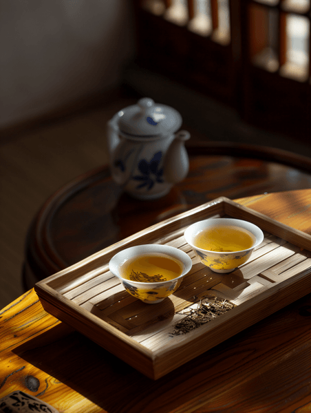 餐饮茶道创意茶具特写饮茶时光4
