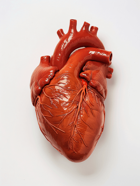 创意心脏剖视图后下方医疗健康心血管疾病