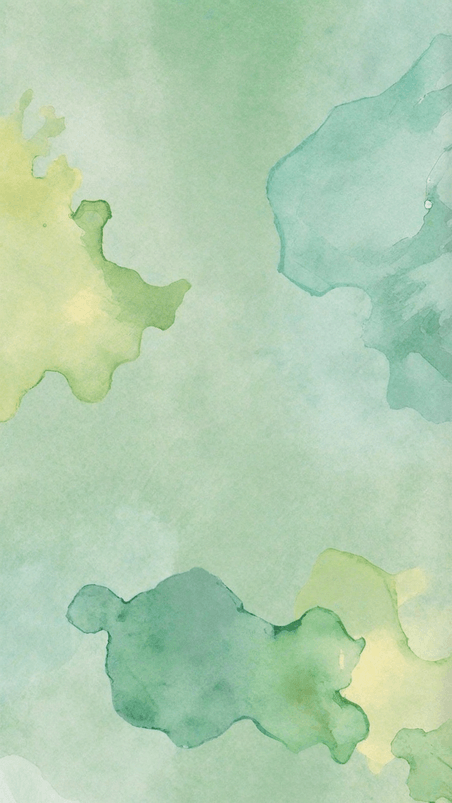 创意清新春天浅青色浅绿色波纹水彩抽象纹理素材