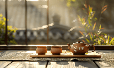 创意中式茶壶茶道中国风简约优雅照片