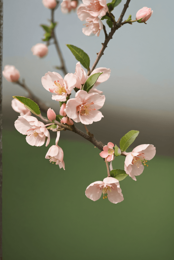 创意春天桃树上的桃花植物摄影图片9