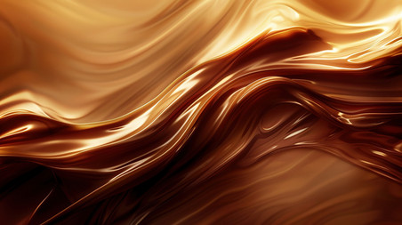 创意巧克力波浪状液体丝滑设计图